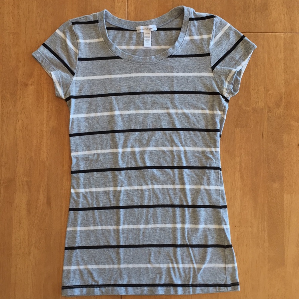 Ambiance Apparel Striped T-shirt